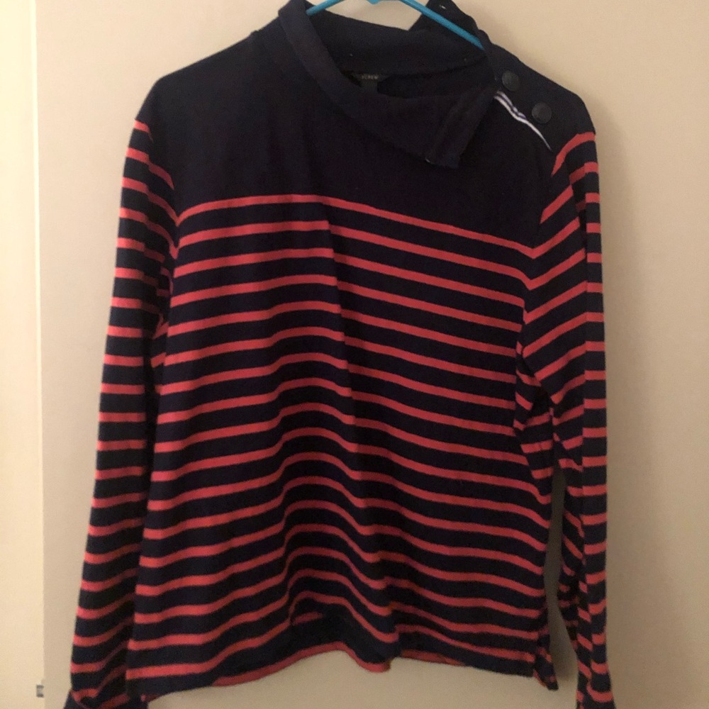 Jcrew pullover striped sweatshirt